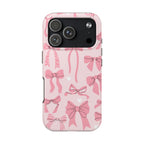 Pink Bow Ribbons Phone Case (Apple & Android) - Pink Sweetheart