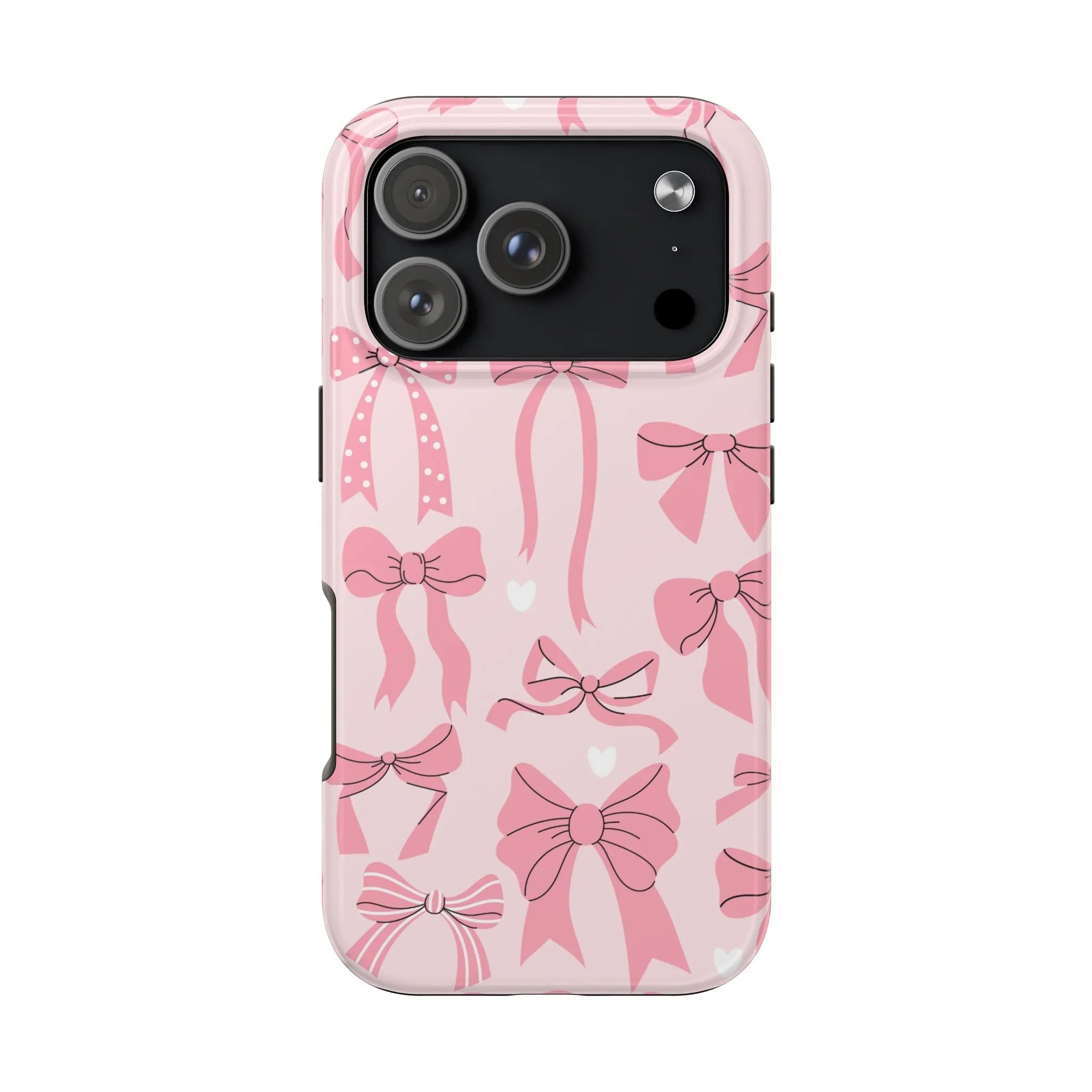 Pink Bow Ribbons Phone Case (Apple & Android) - Pink Sweetheart