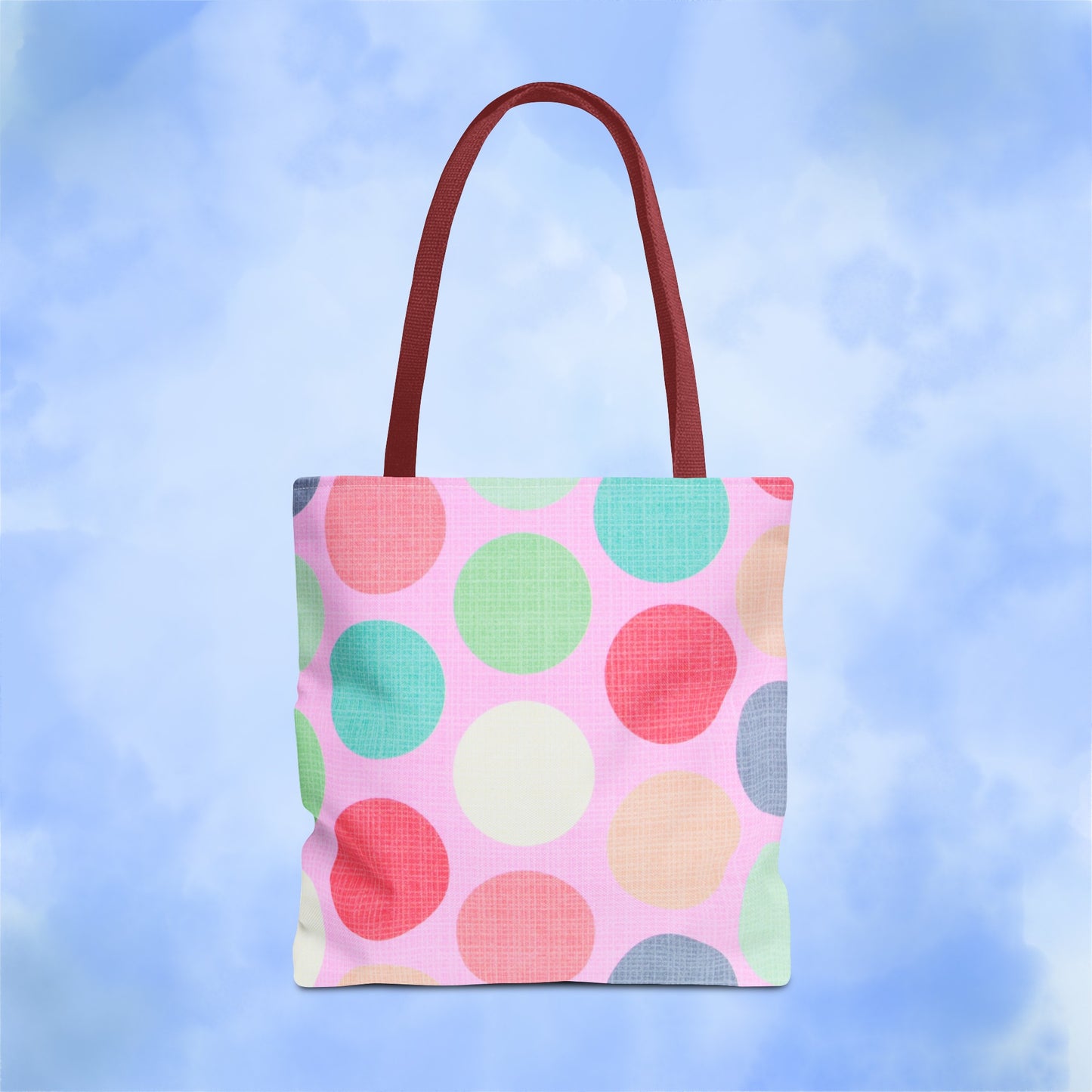 Sweet Candy Polka Dots Tote Bag