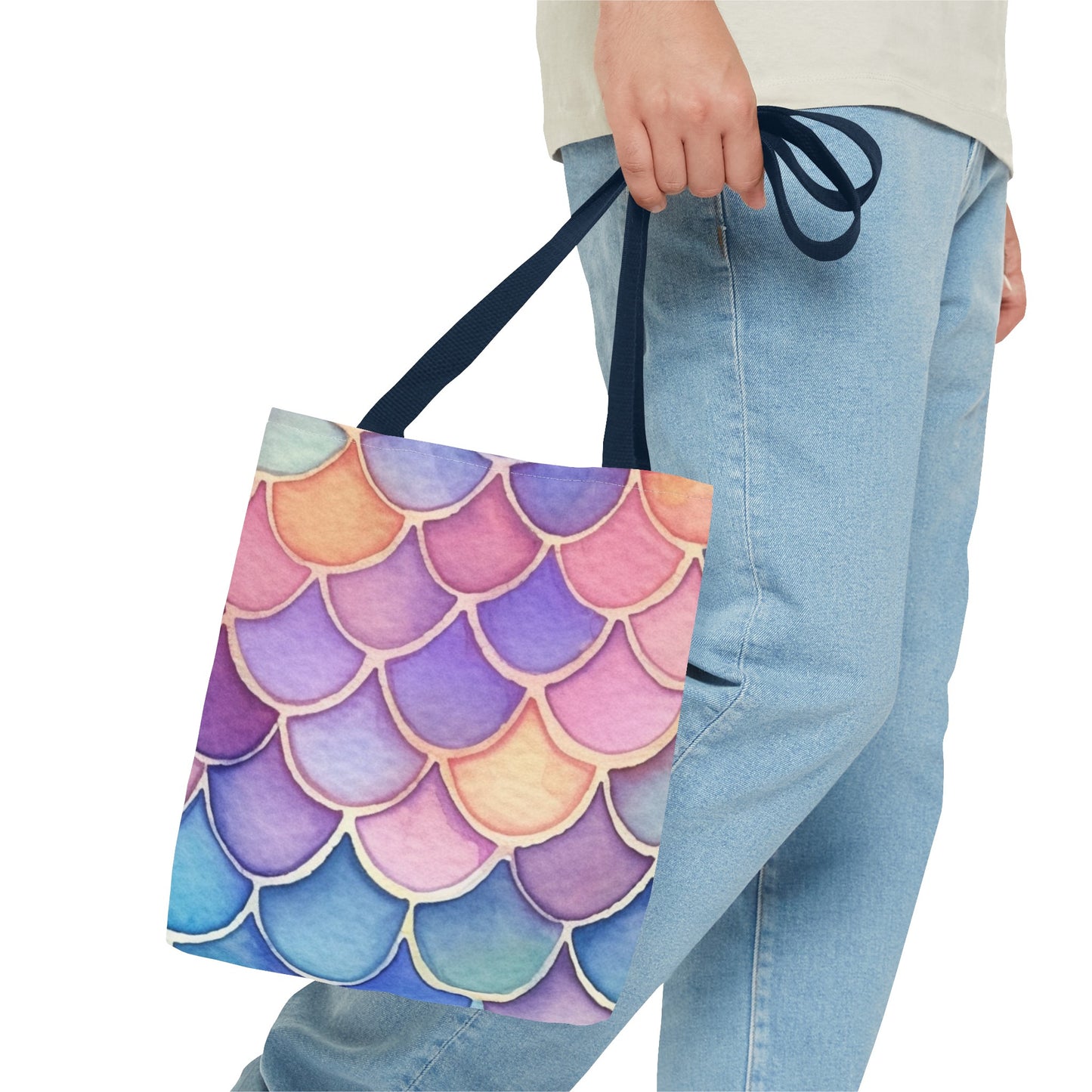 Watercolor Mermaid Tote Bag