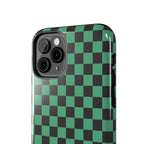 Checkered Kimono Tough Phone Case (Apple & Android) - Pink Sweetheart