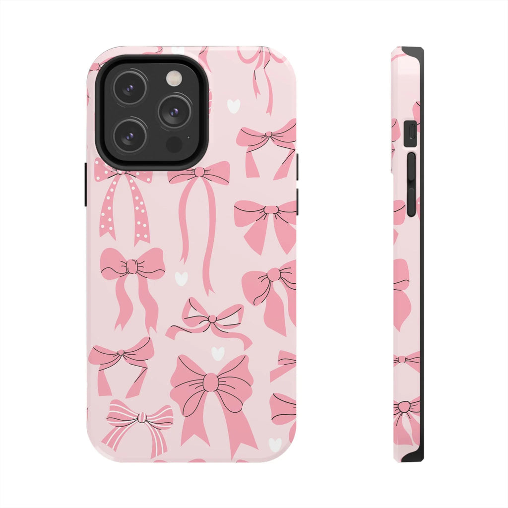 Pink Bow Ribbons Phone Case (Apple & Android) - Pink Sweetheart