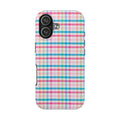 Checked Pattern Phone Case (Apple & Android) - Pink Sweetheart