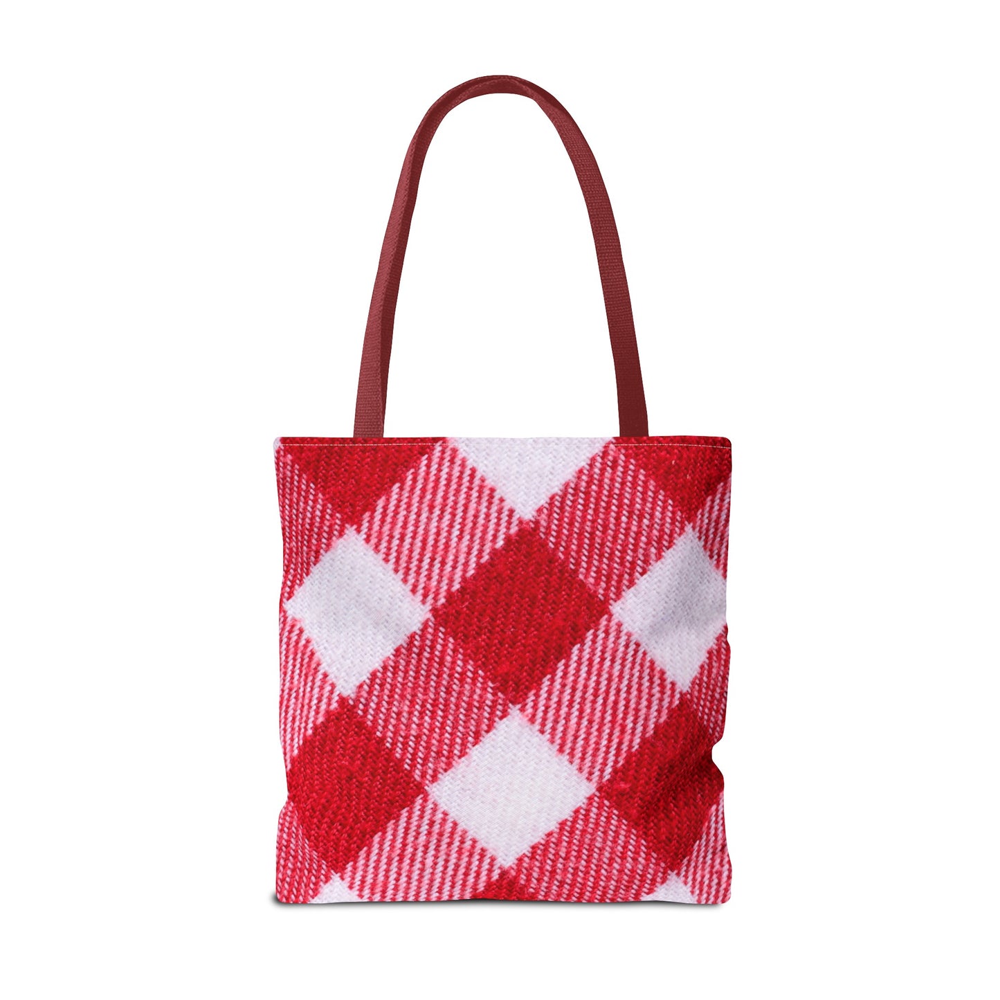 Red & White Checked Tote Bag