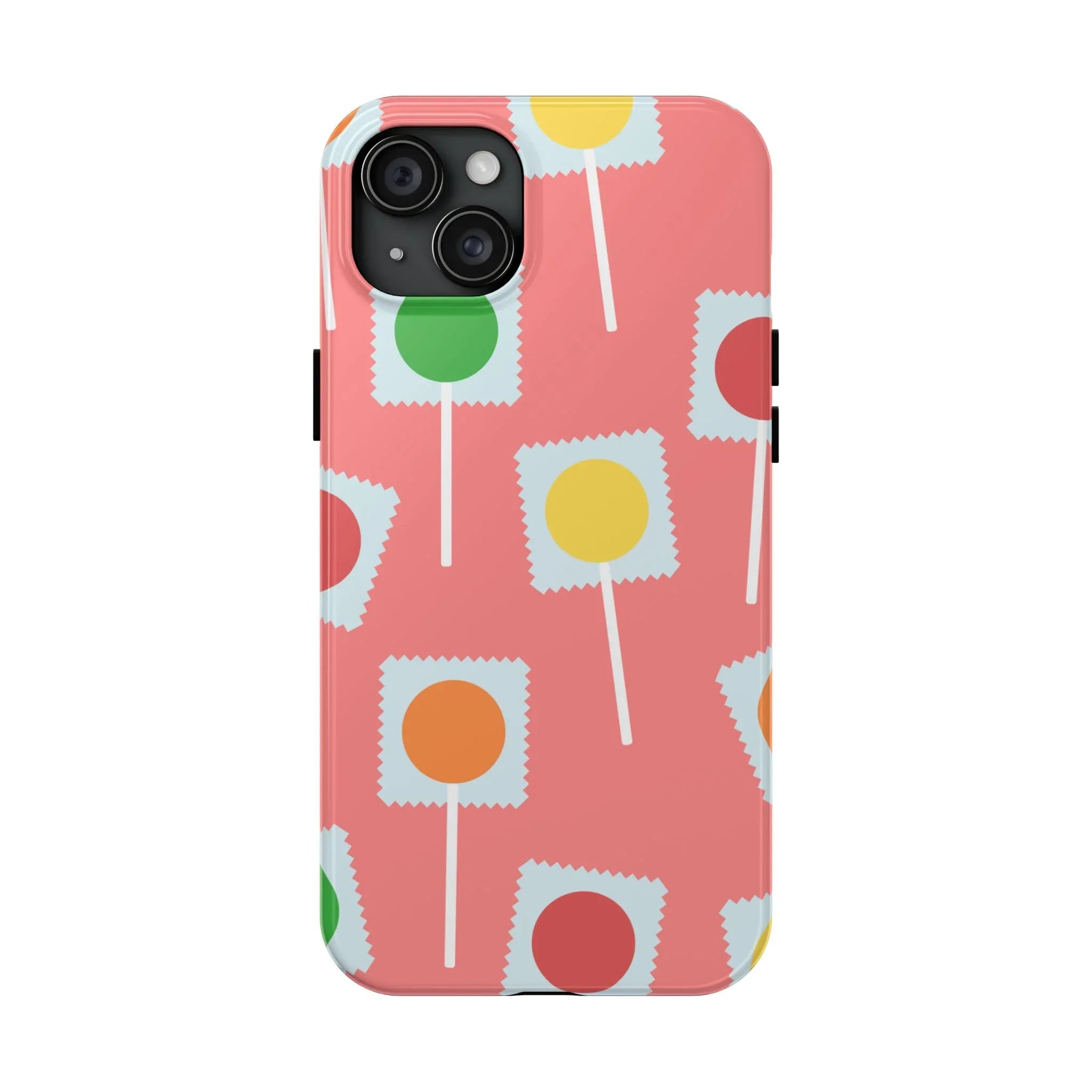 Lollipop Candy Phone Case (Apple & Android) - Pink Sweetheart