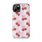Strawberry Cherries Phone Case (Apple & Android) - Pink Sweetheart