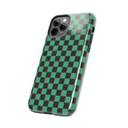 Checkered Kimono Tough Phone Case (Apple & Android) - Pink Sweetheart