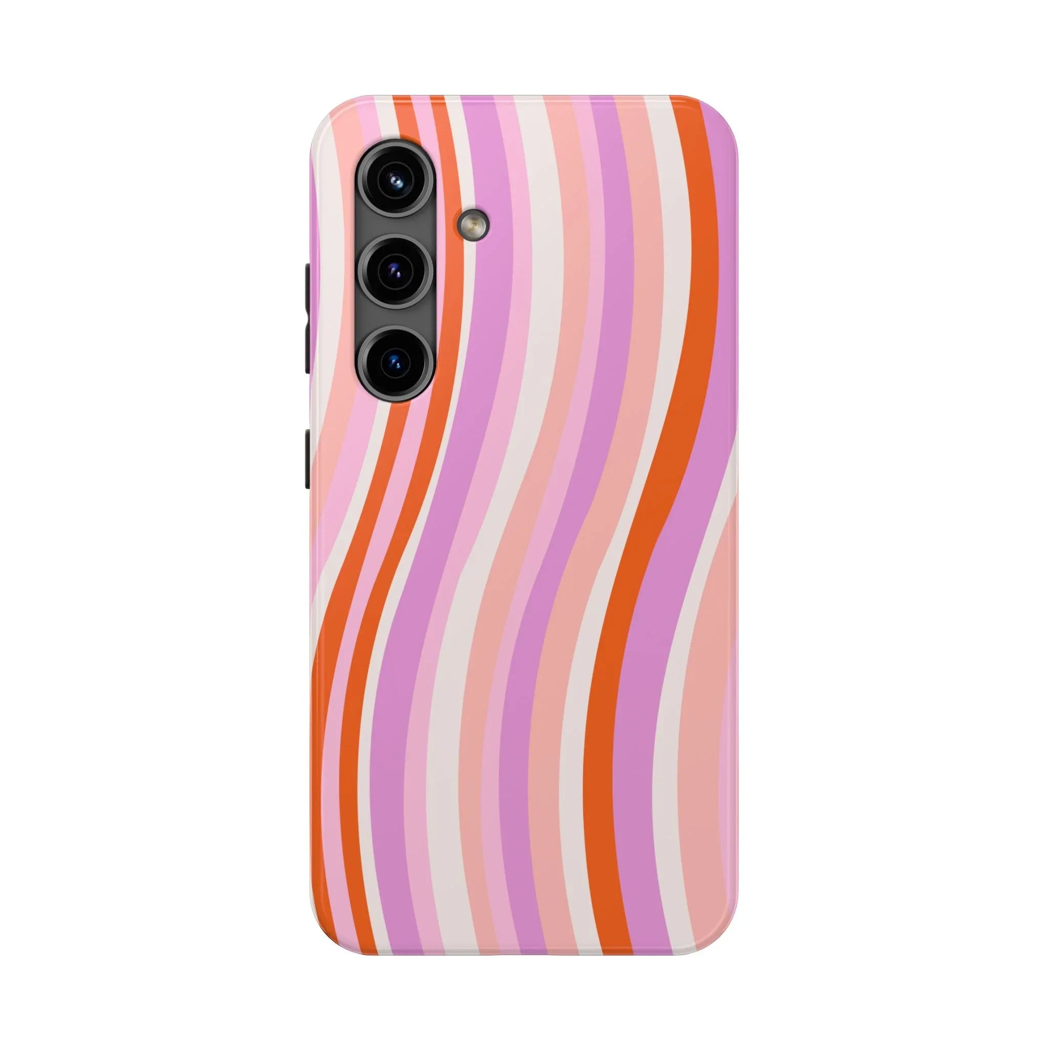 Wave Nostalgia Phone Case (Apple & Android) - Pink Sweetheart