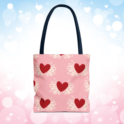 Valentine Hearts Tote Bag