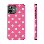 Pink Polka Dot Phone Case (Apple & Android)