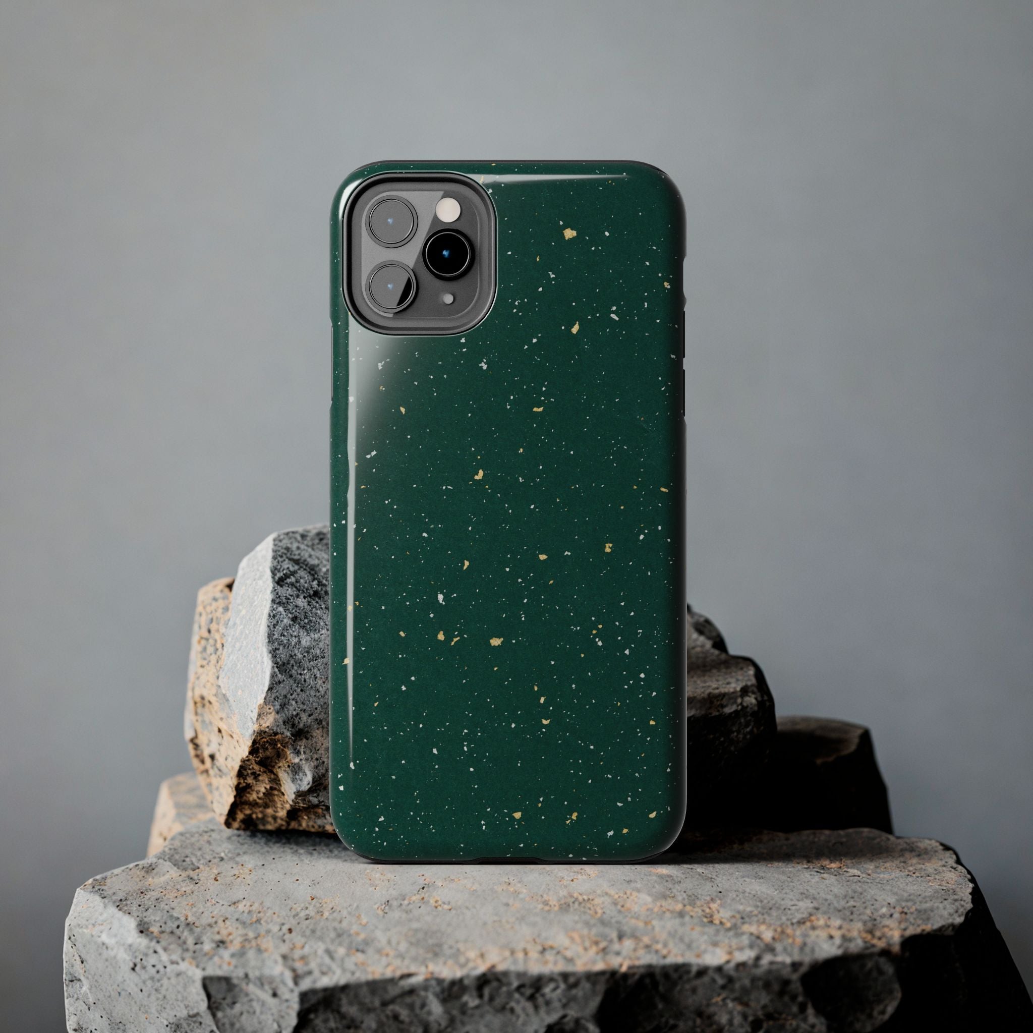 Emerald Gold Flecked Phone Case (Apple & Android)