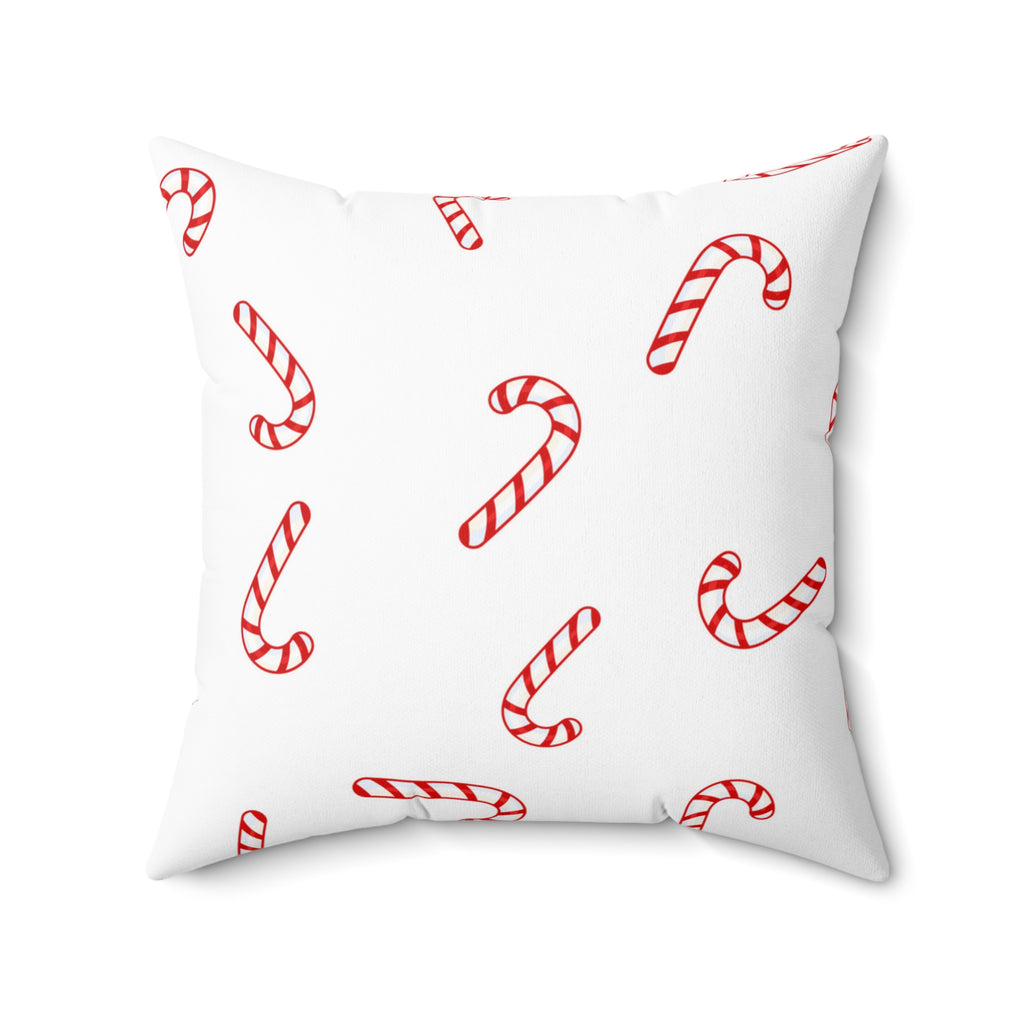 Mini Peppermint Candy CanesSquare Pillow