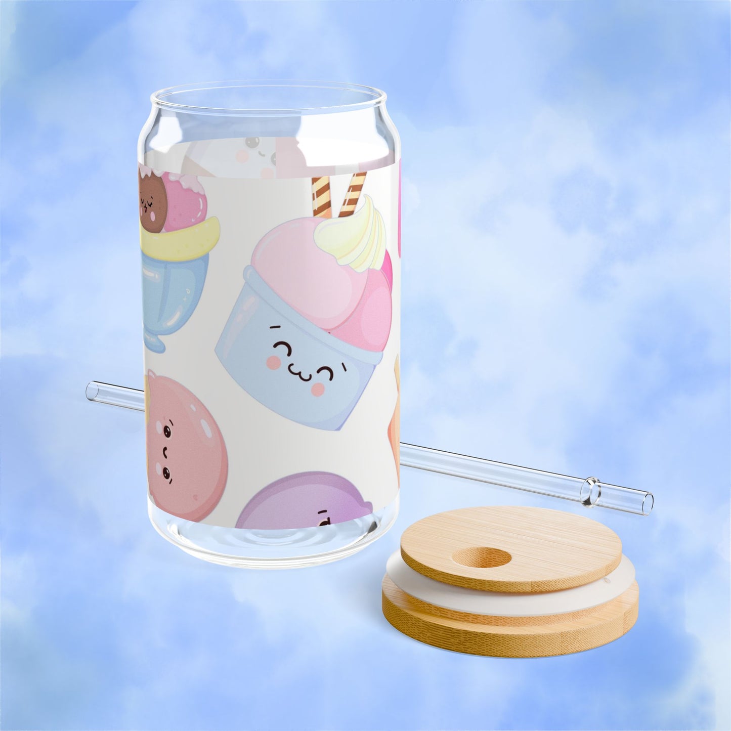 Kawaii Treats Sipper Glass, 16oz