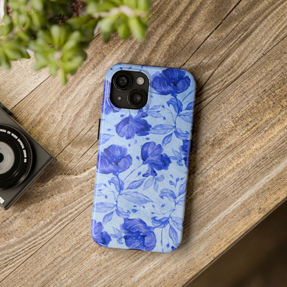 Blue Floral Pattern Phone Case