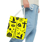 Spooky Neon Halloween Tote Bag