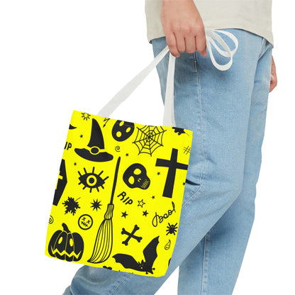 Spooky Neon Halloween Tote Bag