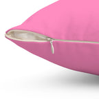 Pink Subscribe Square Pillow