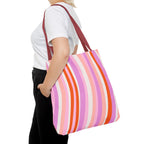 Retro Groovy Waves Tote Bag