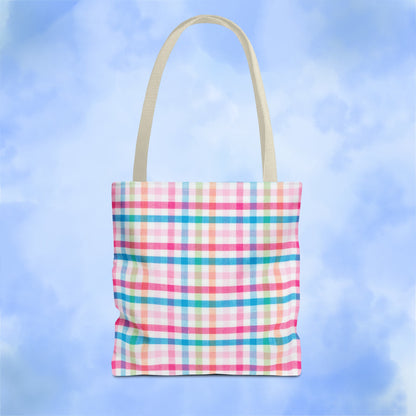 Colorful Rainbow Lines Tote Bag