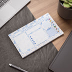 Blue Bow Ribbons Sticky Note Pad