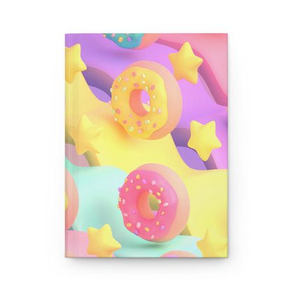 Starry Donuts Kawaii Hardcover Matte Journal