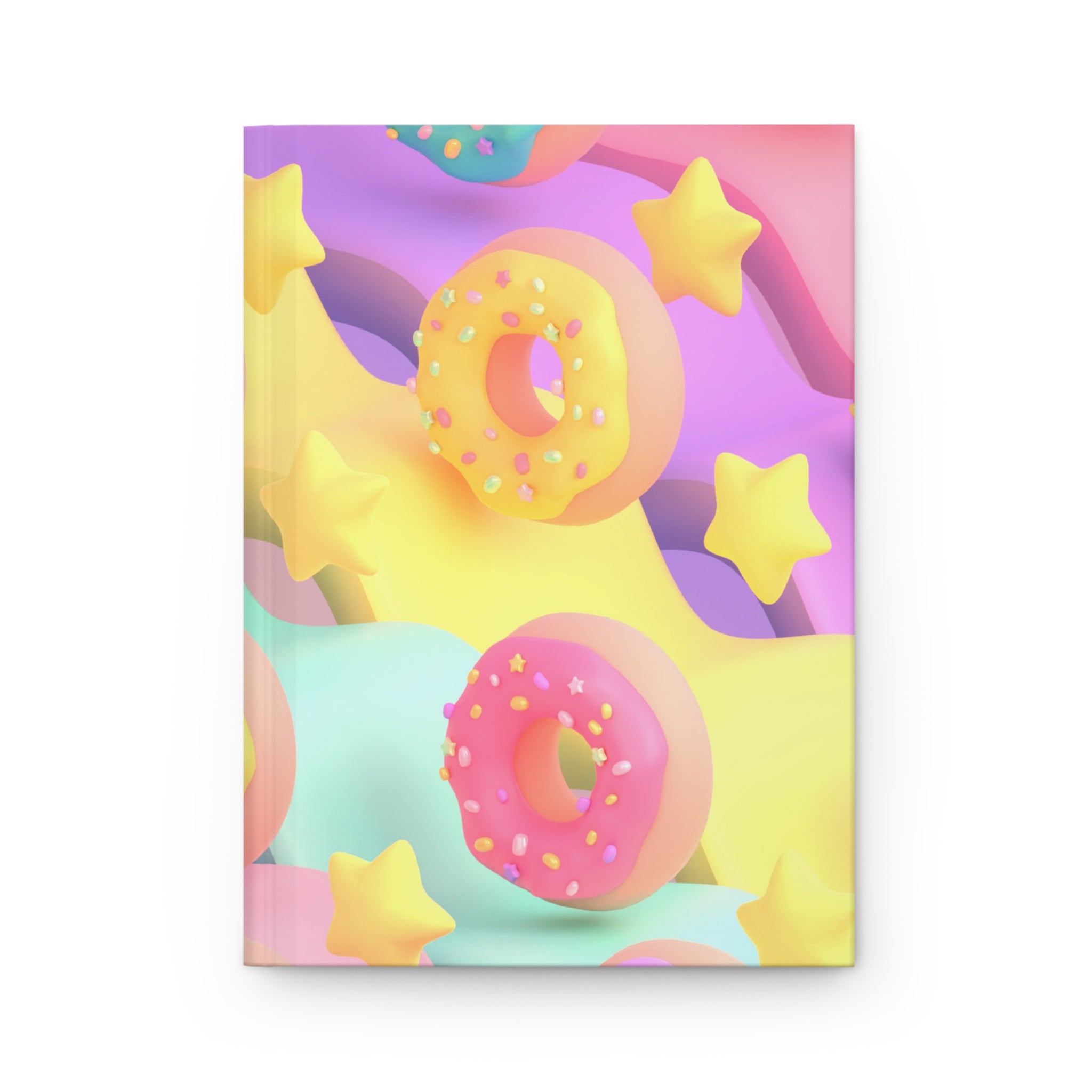 Starry Donuts Kawaii Hardcover Matte Journal