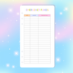 Single Page Saving Challenges & Trackers Inserts - A6