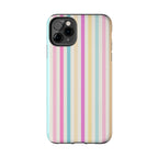 Pastel Candy Stripes Phone Cases (Apple & Android)