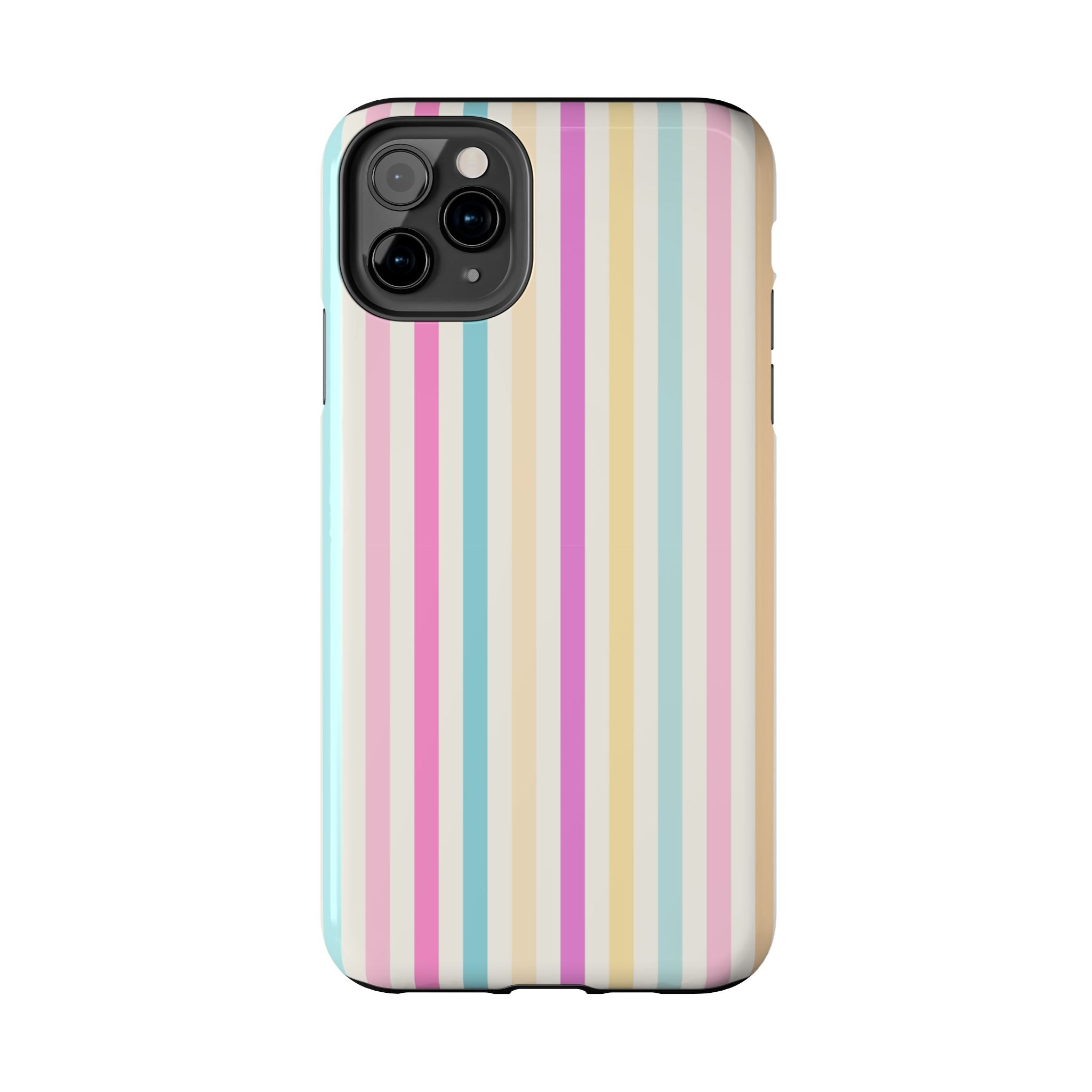 Pastel Candy Stripes Phone Cases (Apple & Android)