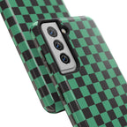 Checkered Kimono Tough Phone Case (Apple & Android) - Pink Sweetheart