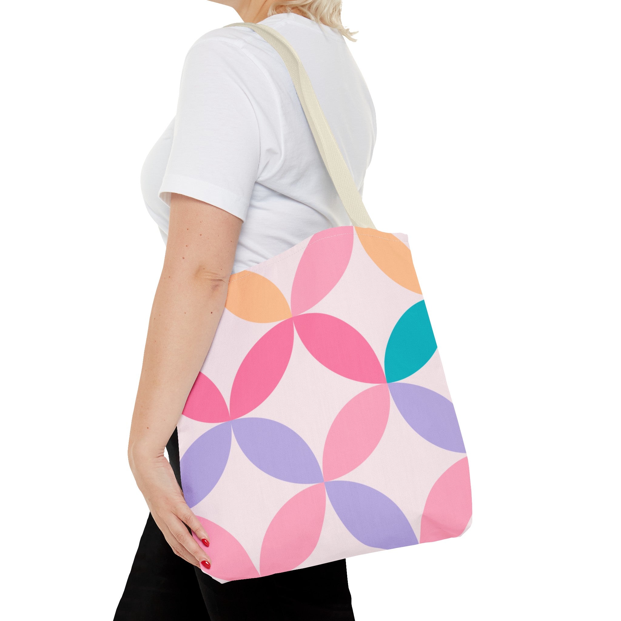 Pastel Geometric Tote Bag