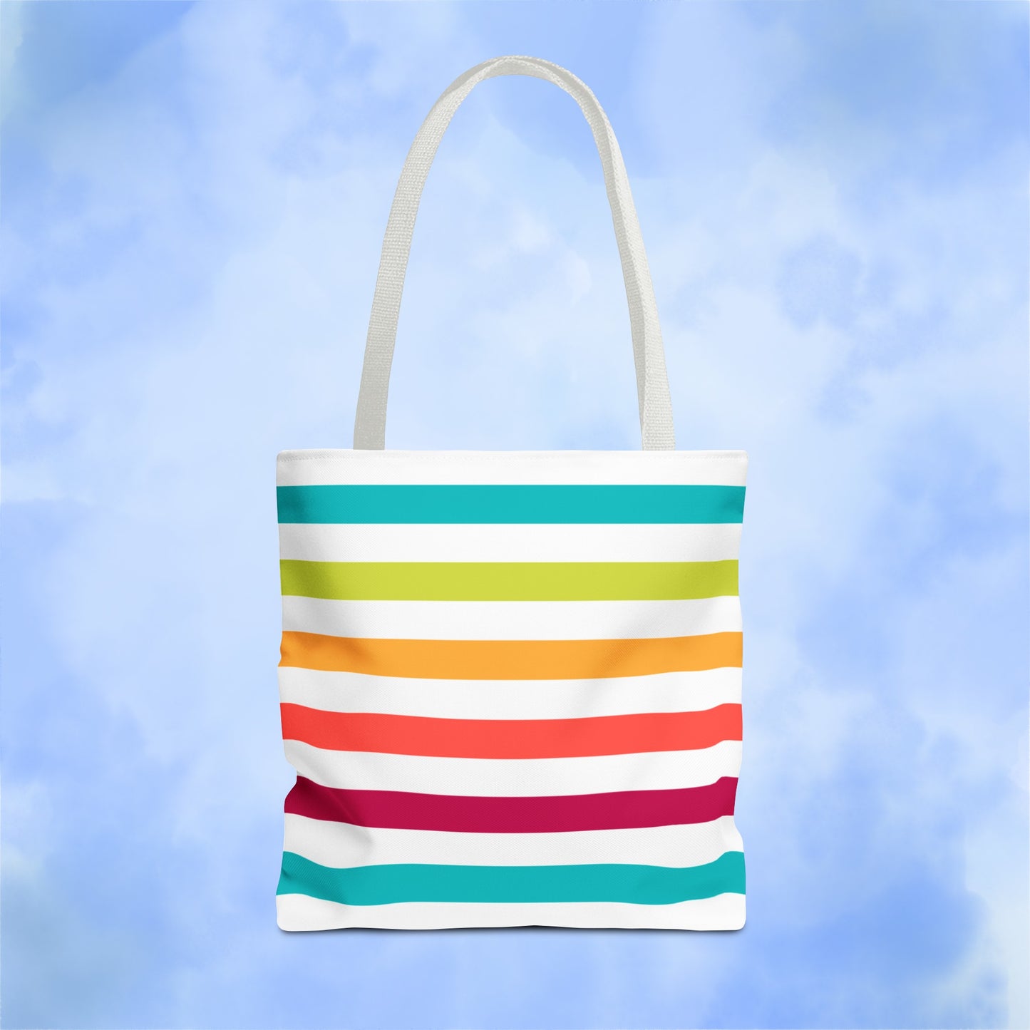 Colorful Candy Lines Tote Bag