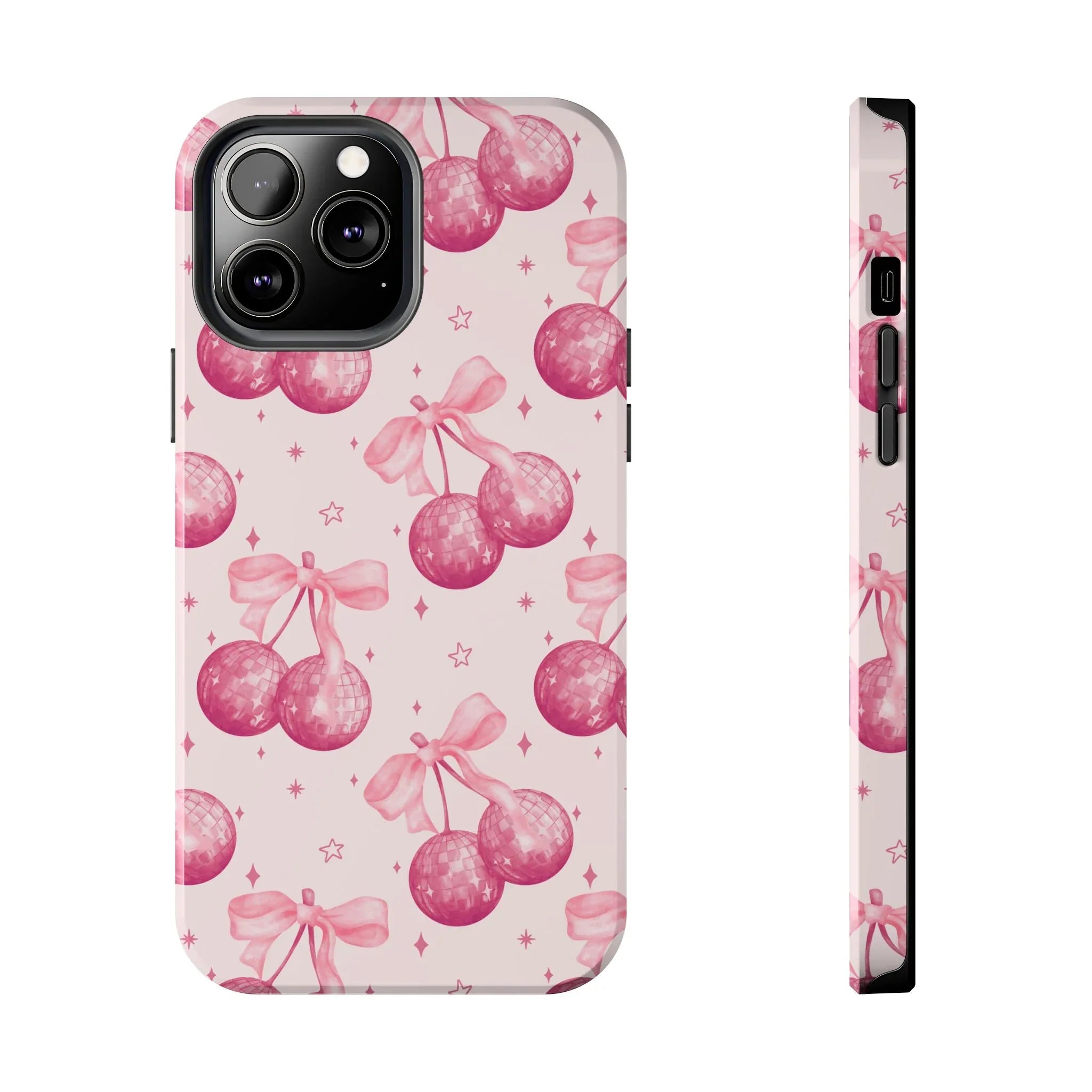 Disco Cherries Phone Case (Apple & Android) - Pink Sweetheart