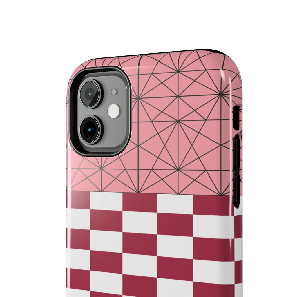 Geometric Kimono Tough Phone Case (Apple & Android) - Pink Sweetheart