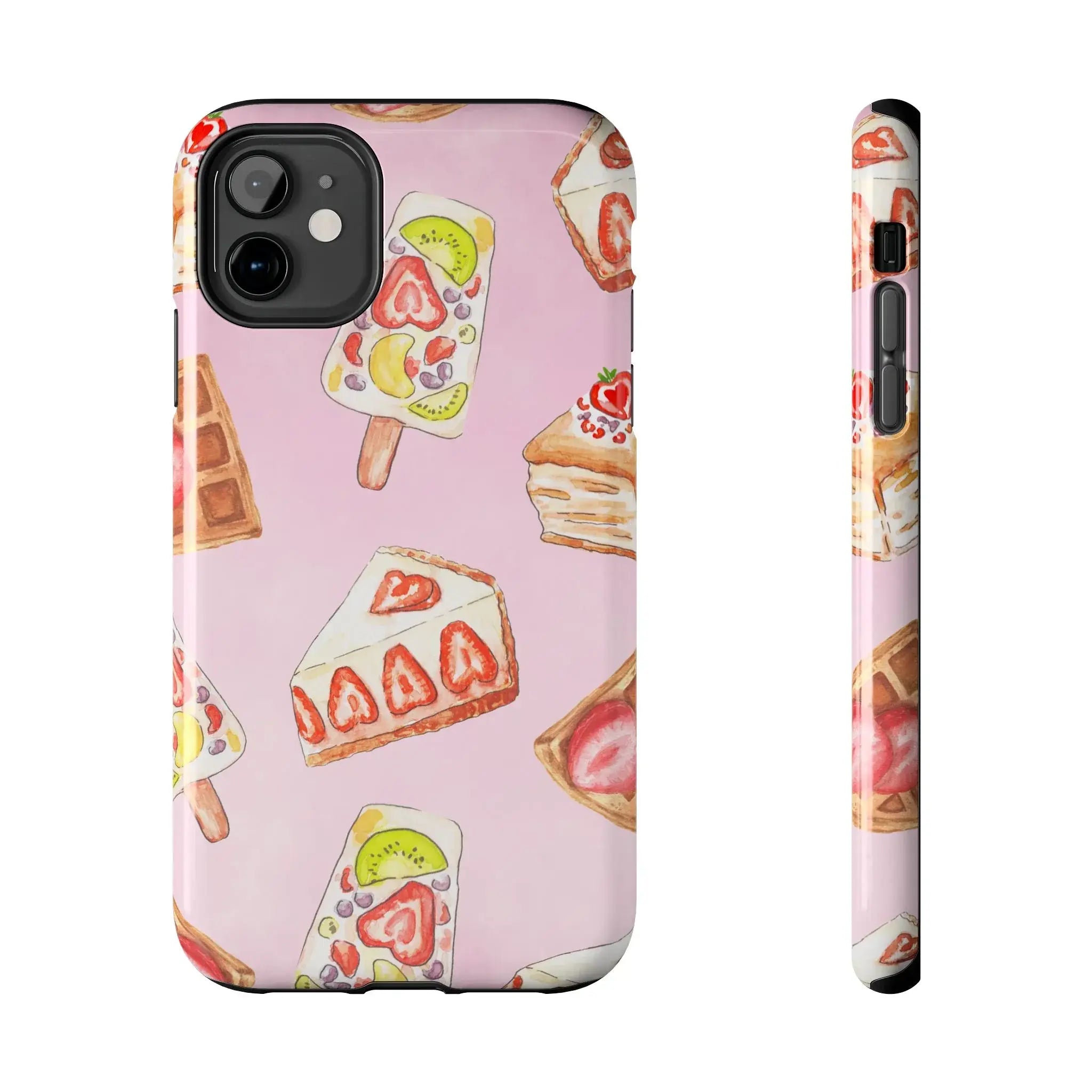 Tasty Pastry Treats Phone Case (Apple & Android) - Pink Sweetheart