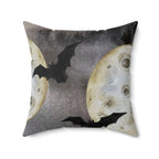 Batty Haunted Skies Square Pillow