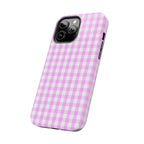 Pink Gingham Phone Case (Apple & Android) - Pink Sweetheart