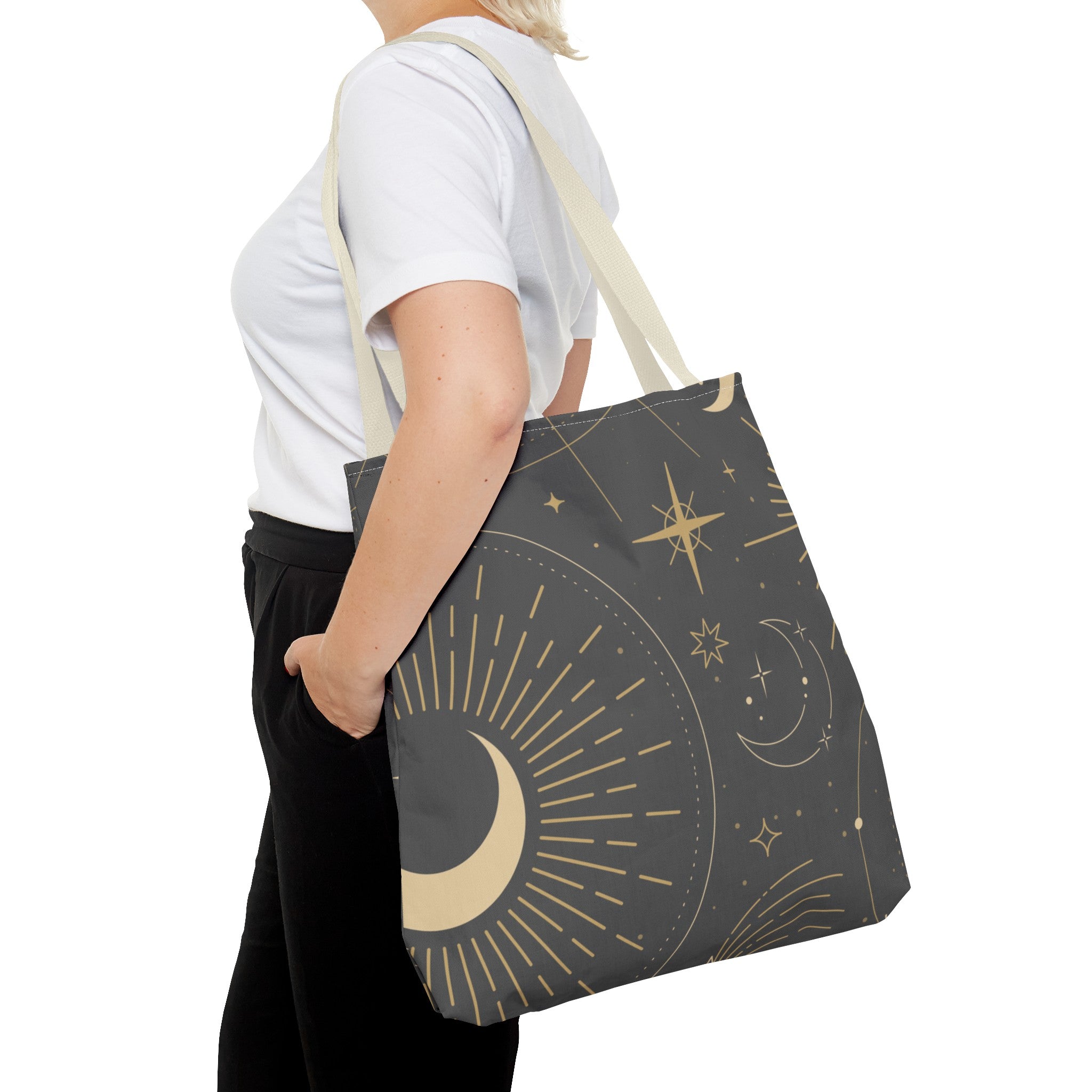 Sun & Moon Abstract Tote Bag