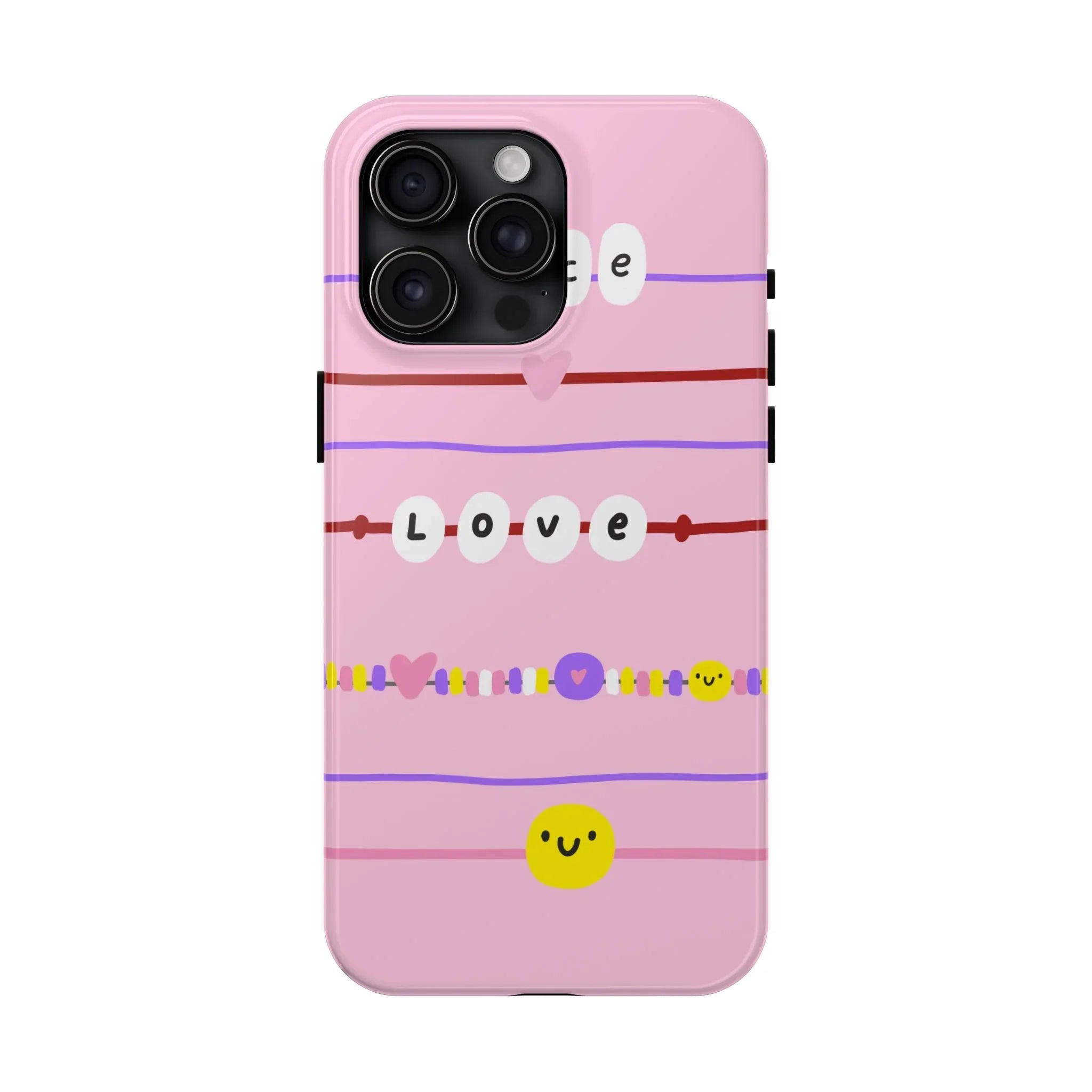 Bestie Bracelets Phone Case (Apple & Android) - Pink Sweetheart