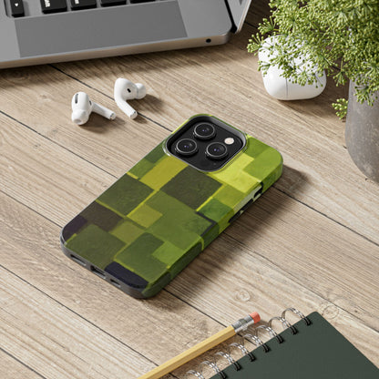 Chartreuse Patchwork Phone Case