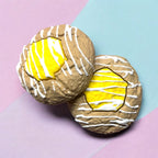 Lemon Thumbprint Cookie Clicker Fidget Keychain