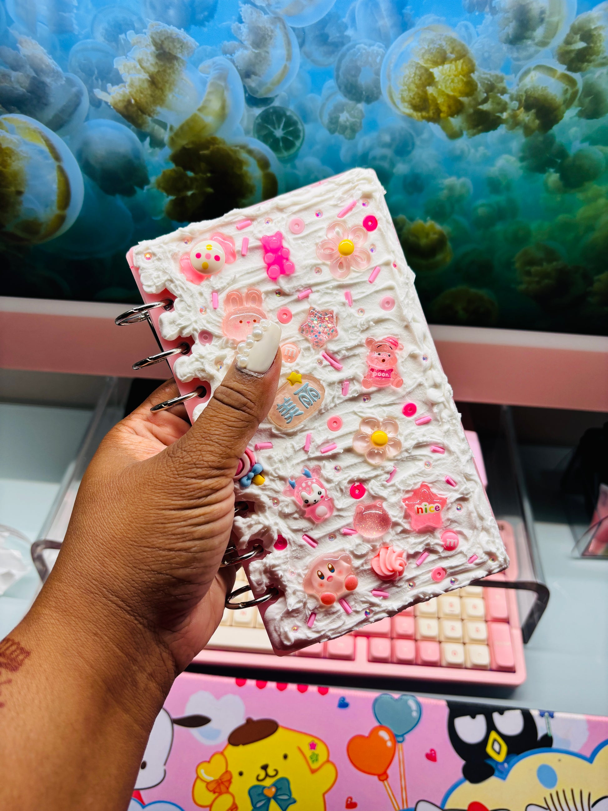 Pink Mochi Frosted Decoden Acrylic Binder