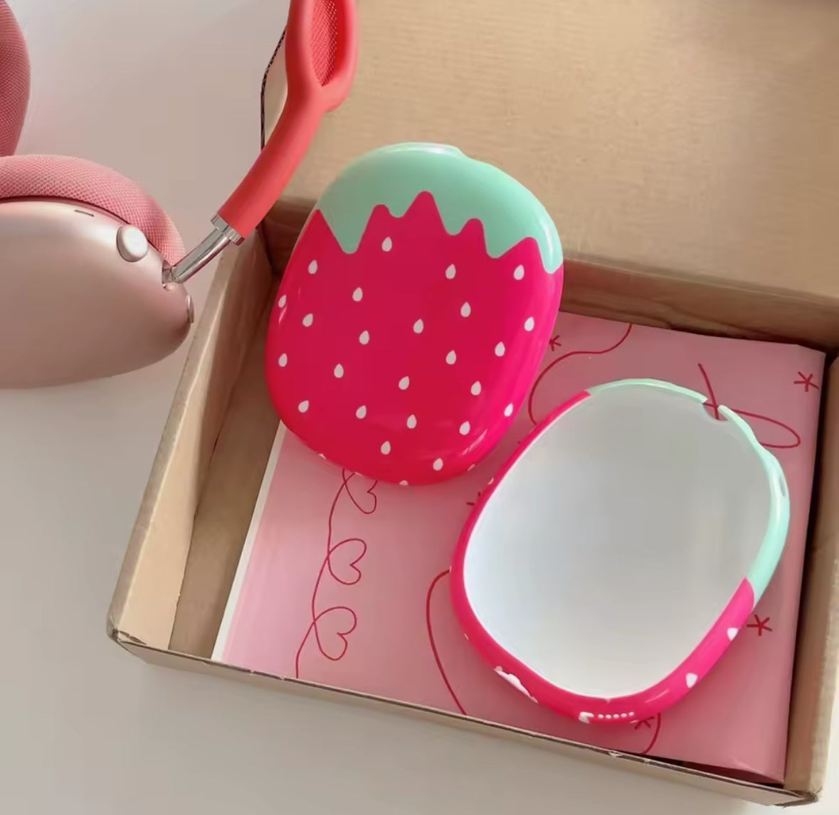 Strawberry Fruit AirPods Max Headphone Case Covers