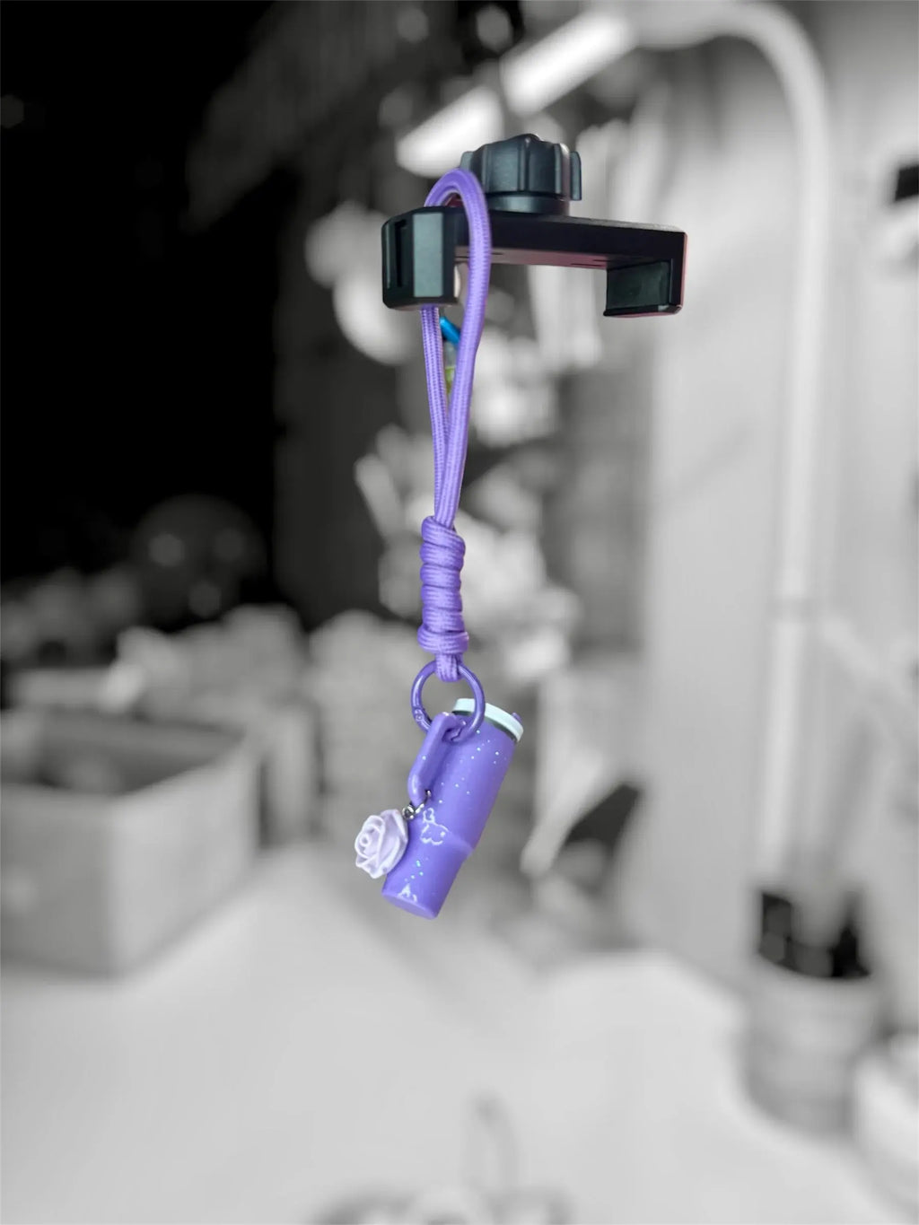 Glitter Tumbler Trinket Keychain