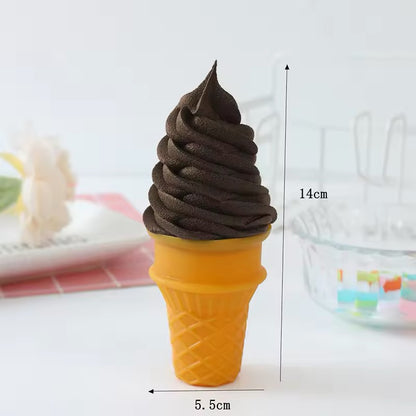 Novelty Swirled Ice Cream Cone Decoration