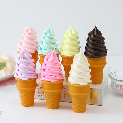 Novelty Swirled Ice Cream Cone Decoration