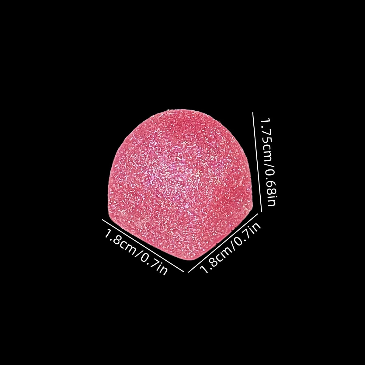 Glitter Gumdrop Decorative Accent Keycaps Set