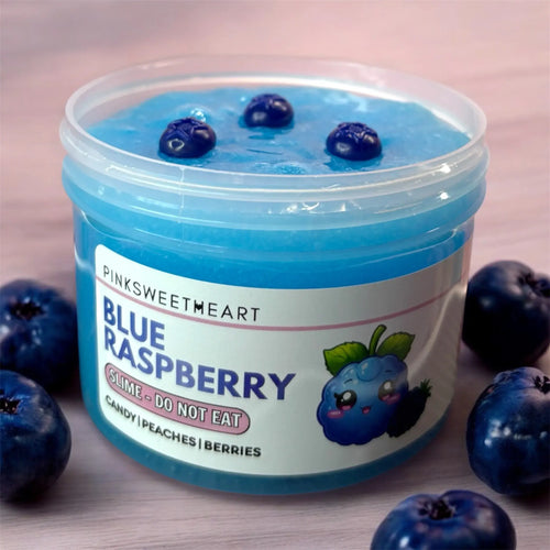Blue Raspberry Slushie Icee Scented Slime - Pink Sweetheart