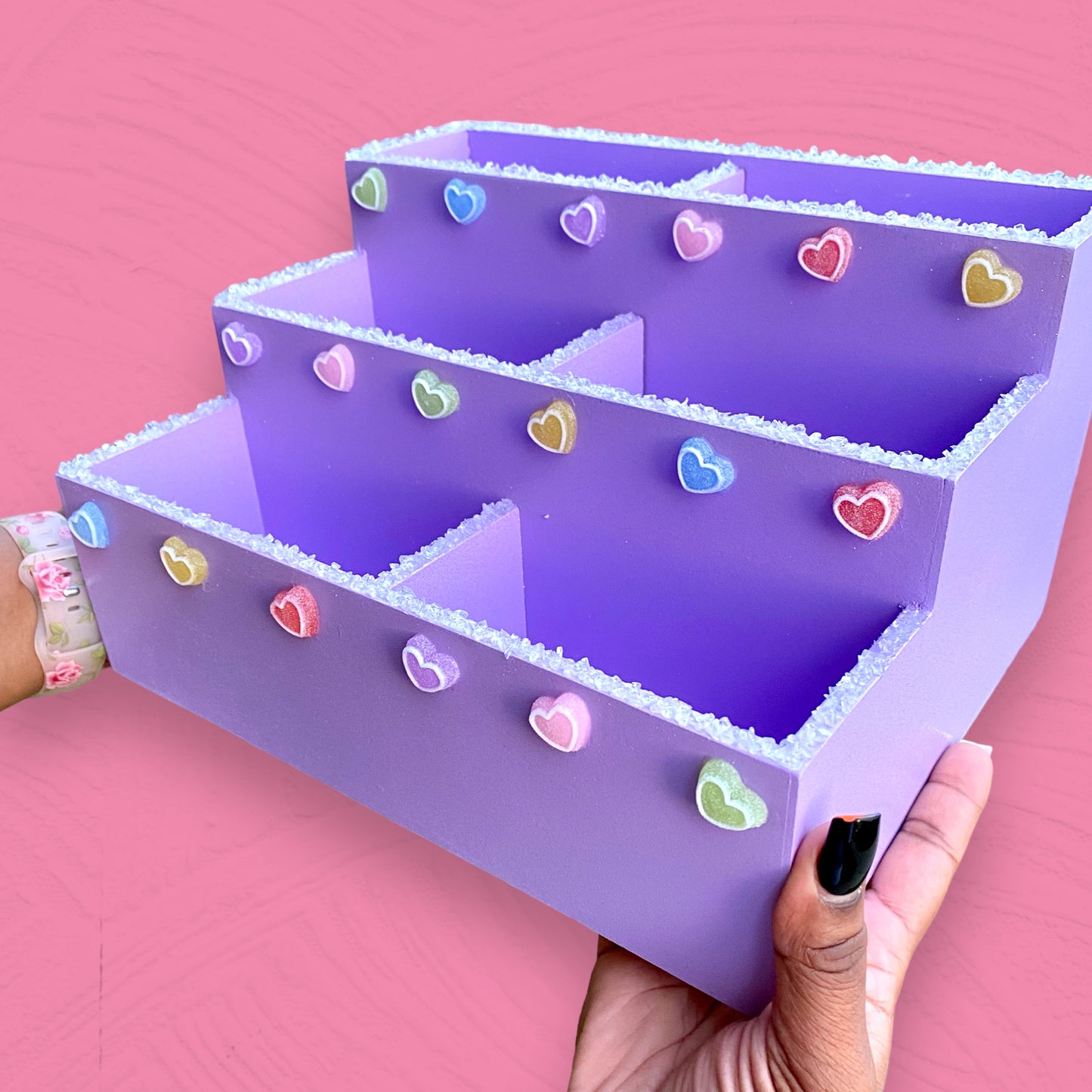 Sugary Sweet Lilac Makeup Organizer