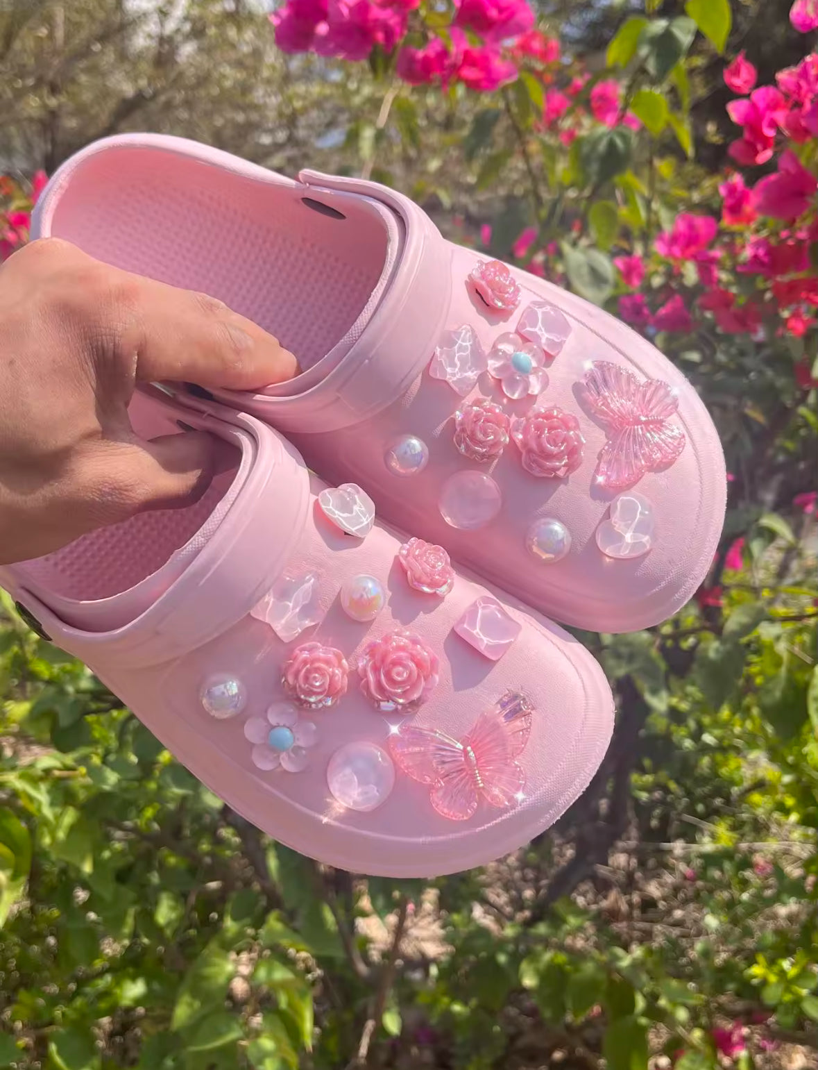 Bubblegum Pink Paradise Clog Charms Set